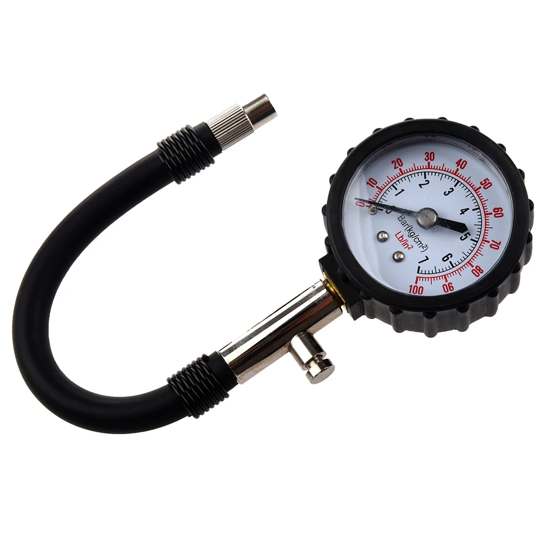Tire gauge air gauge Glance check possible 0 100P with hose blackin