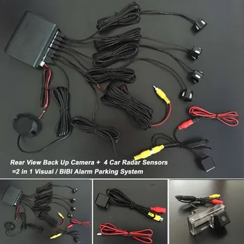 

Car Parking Sensors + Rear View Camera = 2 in 1 Visual / BIBI Alarm Parking System For Toyota Land Cruiser 120 Prado 2002~2009