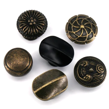 1PC Antique Furniture Knobs Hardware Cupboard Classical Pull 2019 New Bronze Retro Cabinet Door Kitchen Drawer Handles