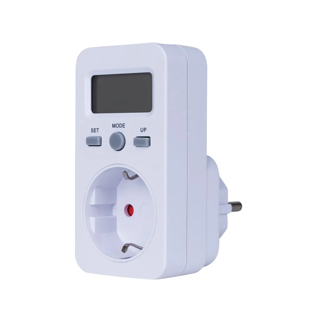 Roeam US Plug Plug-in Digital LCD Energy Monitor Power Meter Electricity Electric Usage Monitoring Socket
