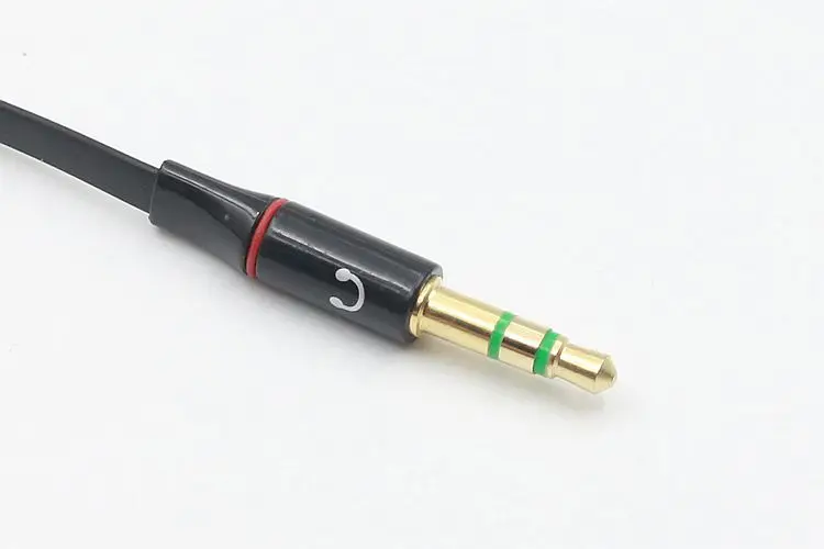 3 5 mm Gold Plated Headphone Earphone Audio Cable Micphone Y Splitter Adapter 1 Female to 2 male Connected Cord to Laptop PC
