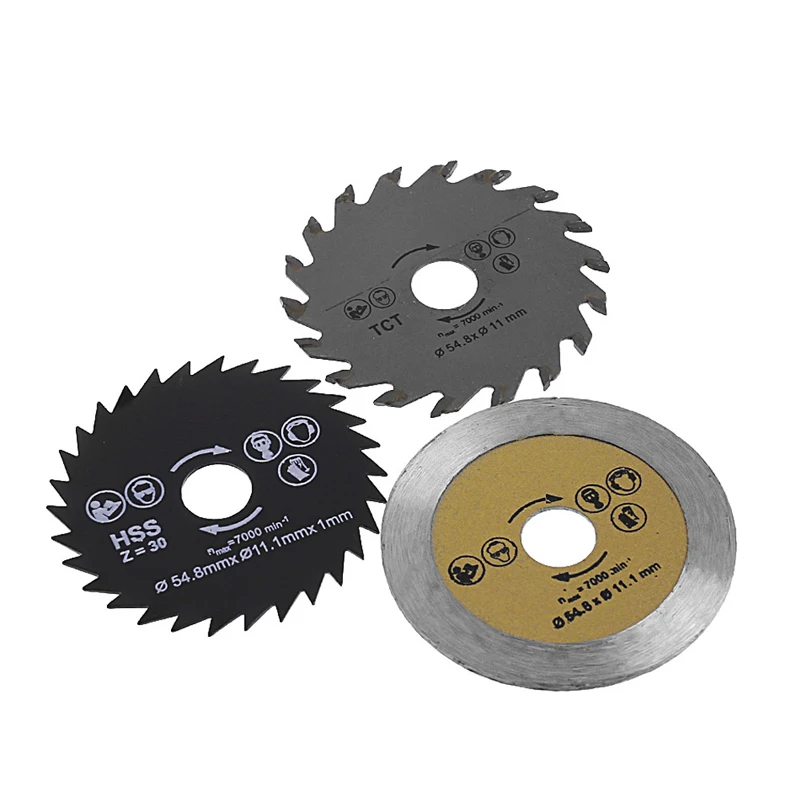 3 Pcs Circular Saw Blade Cutting Disc HSS Cutter Disc for Mini Drill