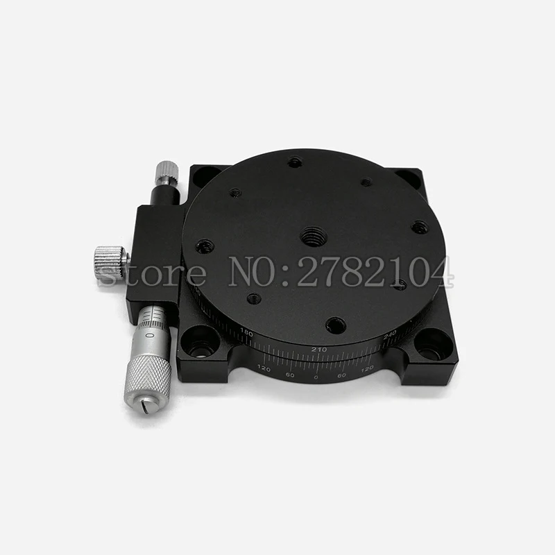 R Axis 60mm plataforma giratoria Manual deslizamiento etapa precisión rodamiento carga lineal etapa 29.4N 60mm RS60-L - 2