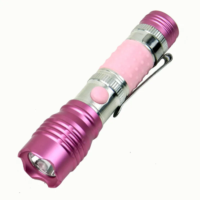 Perfect Mini Portable Supper Bright Flashlight Waterproof Pocket LED Flashlights Solid Construction Anti-roll  Life Waterproof Strap #DX 3