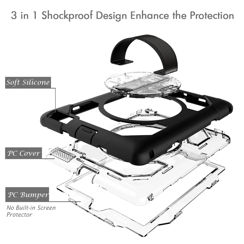 Miesherk Hot Sale Style Tablet Case for iPad 2/3/4 Heavy Duty Silicone Rugged Hybrid Cover Leather Hand Strap Kickstand Shell Miesherk Hot Sale Style Tablet Case for iPad 2/3/4 Heavy Duty Silicone Rugged Hybrid Cover Leather Hand Strap Kickstand Shell