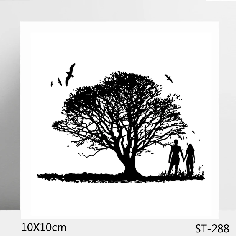 ZhuoAng Love landscape Clear Stamp Seal for DIY Scrapbooking Photo Album Card Making Decoration Supply | Дом и сад