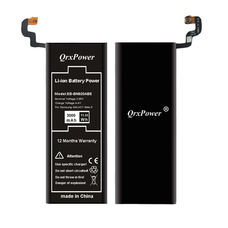 QrxPower запасная батарея EB BN920ABE 3000 мАч для Samsung GALAXY Note 5 N9200 N920t N920c Note5 SM N9208