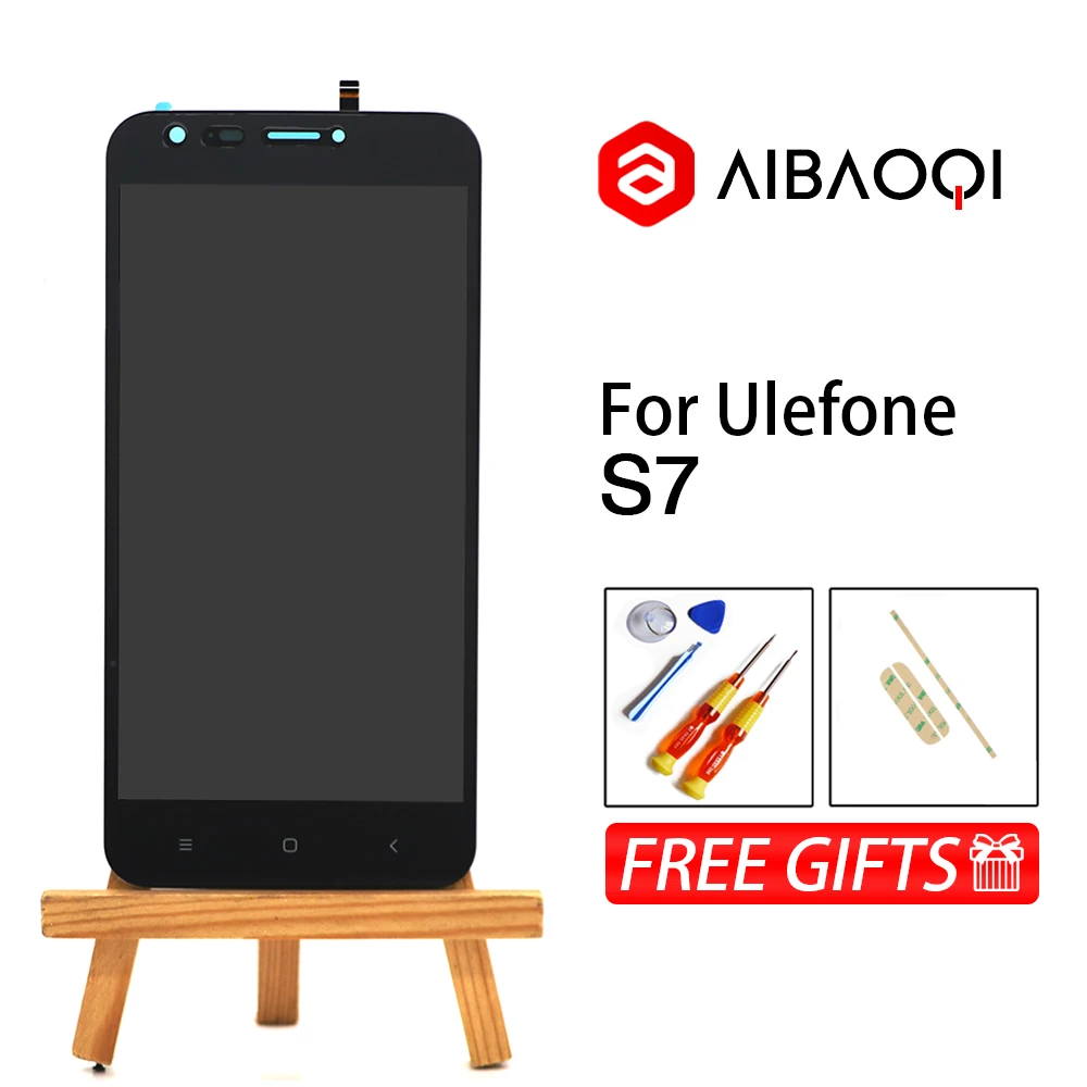 Дисплей с тачскрином AiBaoQi для Ulefone S7/S7 Pro/S9 Pro рамкой/без рамки | Мобильные телефоны