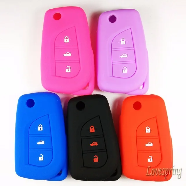 Car Key Cover Holder Skin Jacket For Toyota Camry Corolla Sport 2013