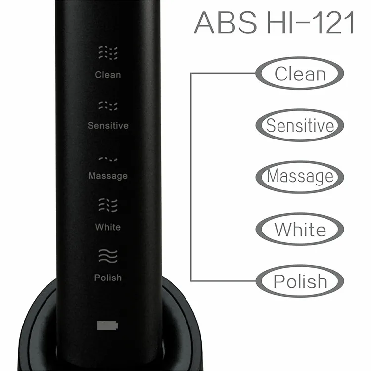 Ultrasonic Sonic Electric Toothbrush 5 models Wireless rechargeable battery IPX7 Waterproof Inductive charger LED indicator 11