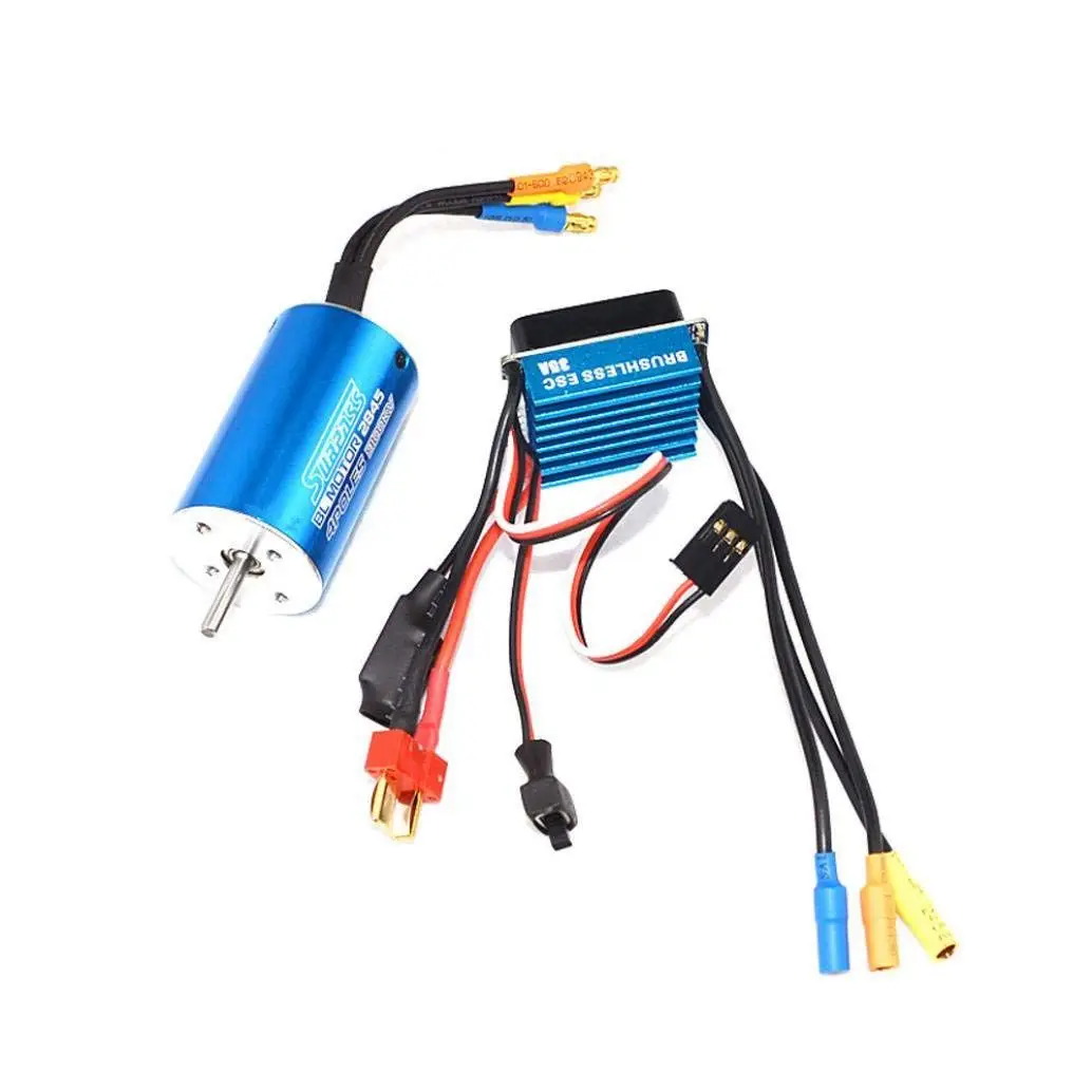 

2845 3100KV Sensorless Brushless Motor with 35A Brushless ESC Electric Speed Controller for 1/14 1/16 1/18 RC Cars Trucks