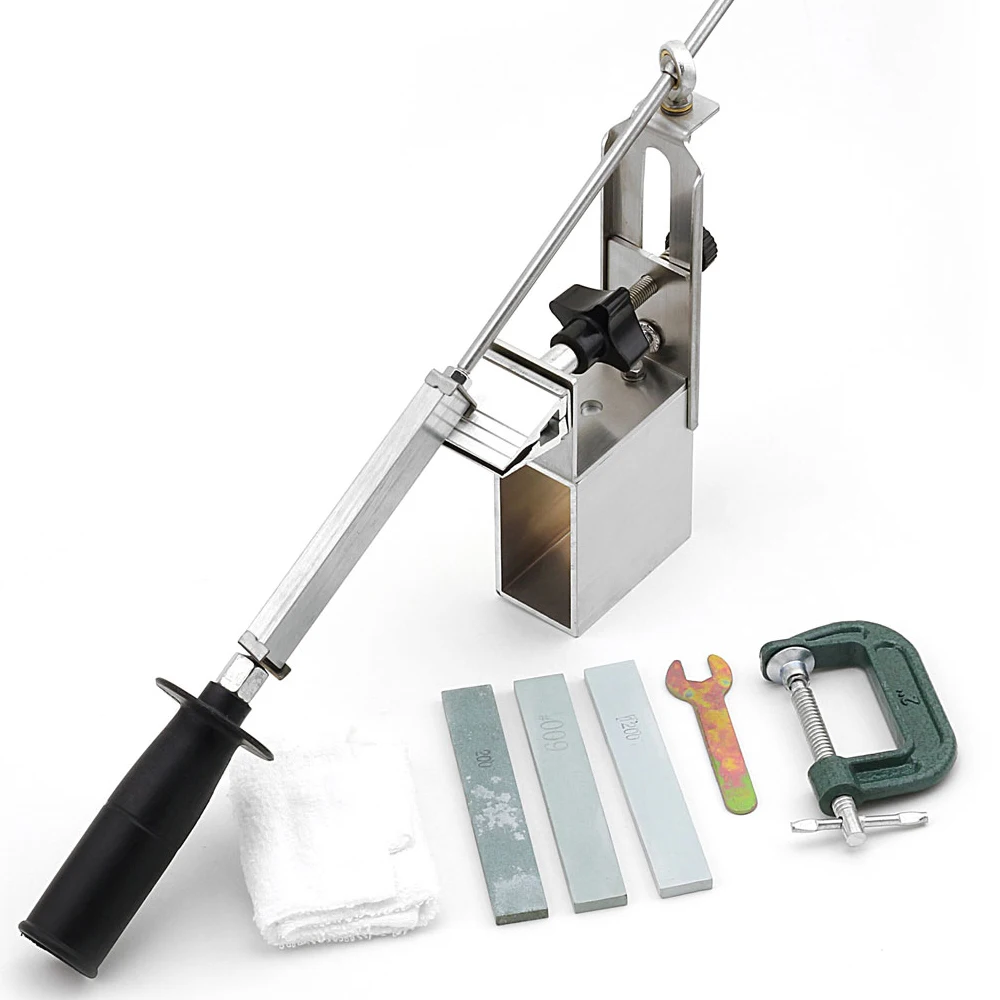 Newest KME sharpener Portable Rotation chef knife sharpener system 3