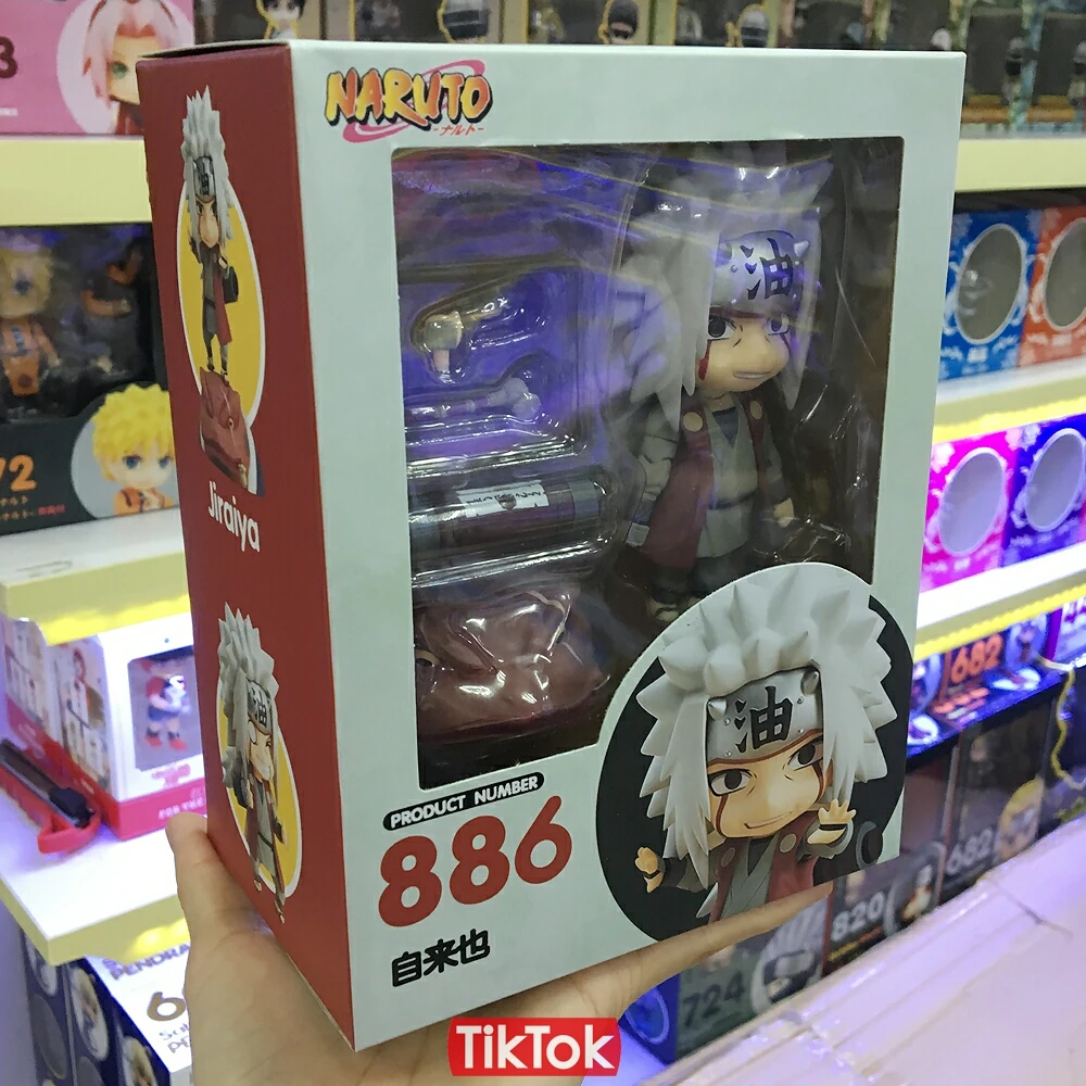 Nendoroid Naruto Shippuden Jiraiya 886 Gama Sennin Ero Sennin мультяшная игрушка фигурка Модель Кукла подарок