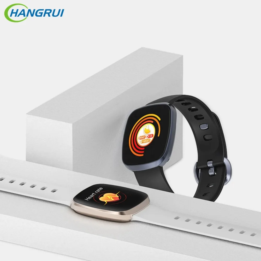 Hangrui GT103 полный экран сенсорный ультратонкий Смарт часы фитнес трекер монитор