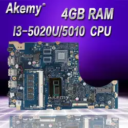 Akemy Q302LAB Материнская плата Asus Q302LA Q302L Q302LAB TP300LA материнская плата для ноутбука 100% тестирование I3-5020U/5010U Процессор 4 Гб Оперативная память