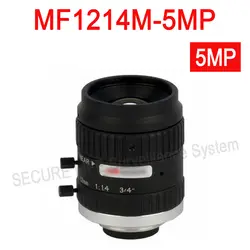 Hik объектив камеры видеонаблюдения MF1214M-5MP фиксированным фокусным ручной Iris 5MP объектива