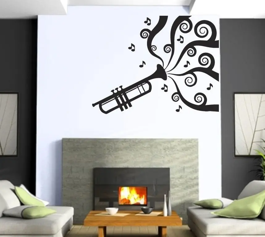 Tubo De Sonido De Musica Rock Roll Mural Arte De La Pared