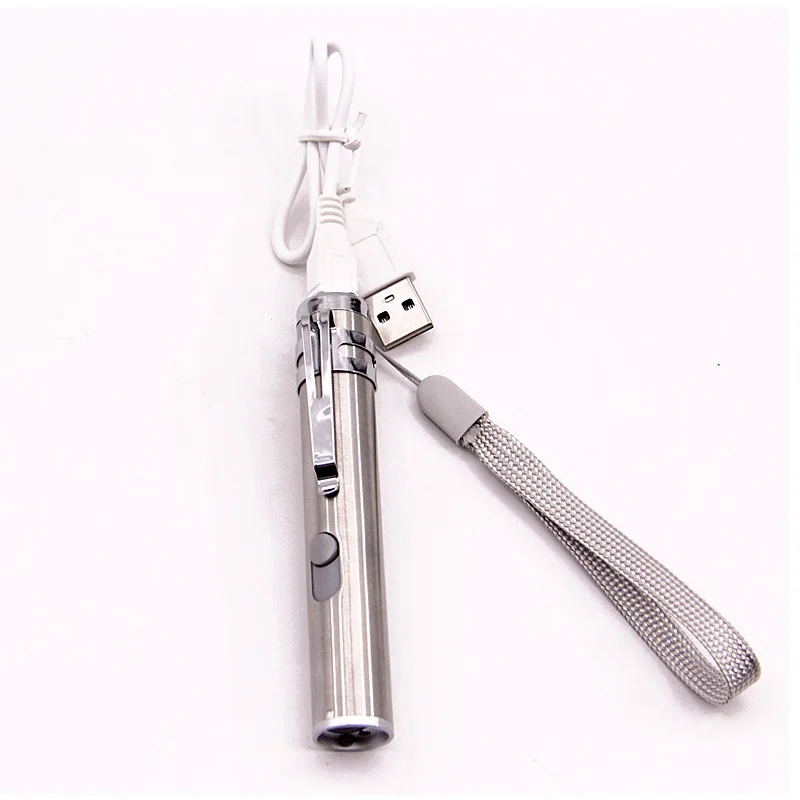 

Laser Point Cat Toy 2 in 1 Interactive Toys For Cats Kittens Multi-Function USB Flashlight Pet Products For Cats Chaser Toys