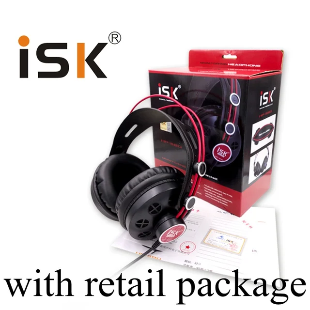 Original Isk Hp-580 Headphone Dynamic 