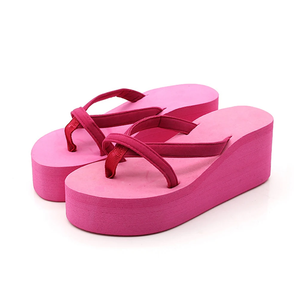 2018 New Fashion Women Summer Non-slip Thick Bottom Platform Shoes Wedges High Heel Woman Outdoor Beach Slippers Sandals | Обувь