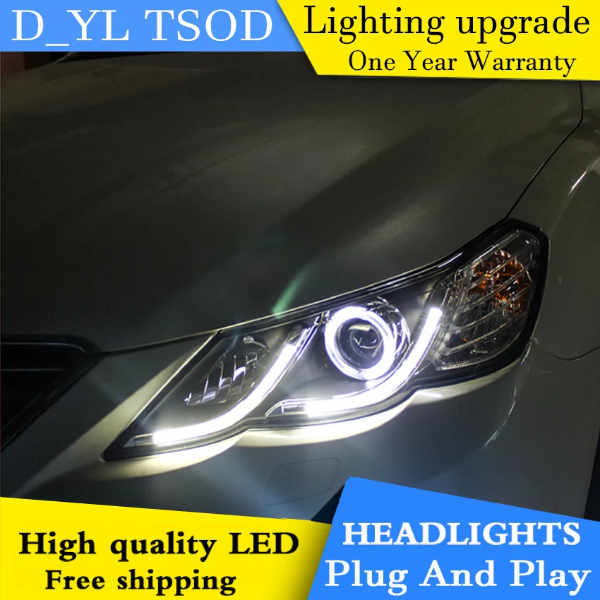 Автомобильные стайлинг фары для Toyota MARK X 2010 13 светодиодные Reiz головной свет