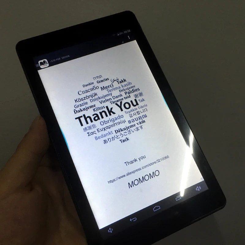 Ebook reader smart with HD resolution 7 inch Touch Screen digital E