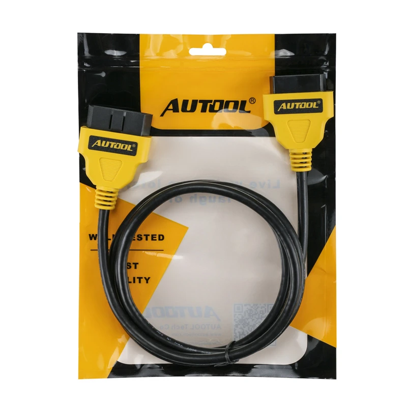 AUTOOL 1 5 m/4.92ft 16 Pin OBD2 ELM327 Диагностика расширения автомобильные кабели мужского и