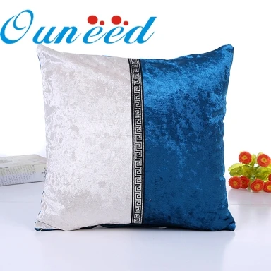 Ouneed 45x45 см счастливый высокое качество красота дома De Coussin семь видов фарфоровый чехол для подушки кафе домашний декор Чехлы для подушек - Цвет: Dark Blue