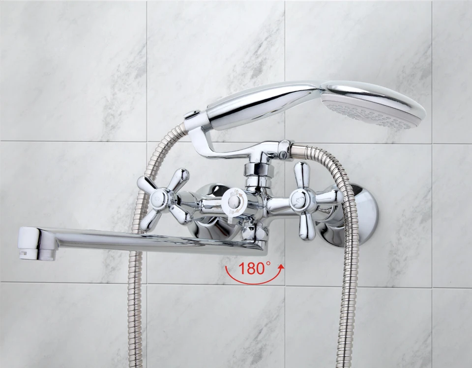 Frap, Новое поступление, комбинированные Смесители для ванной комнаты с занавеской, 30 см, длинная водоотводная трубка, Смеситель для холодной и горячей воды F2225YL