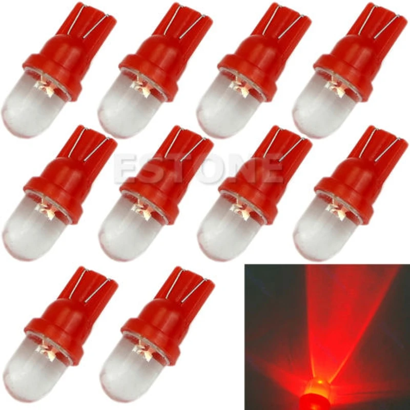 10 шт. красный laterali della plancia lampadine T10 светодиодный для W5W 194|Сигнальная лампа| |