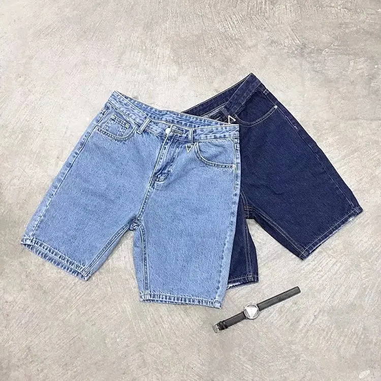 

Men's denim shorts summer ultra-thin five-point pants straight tube loose jeans men 2019