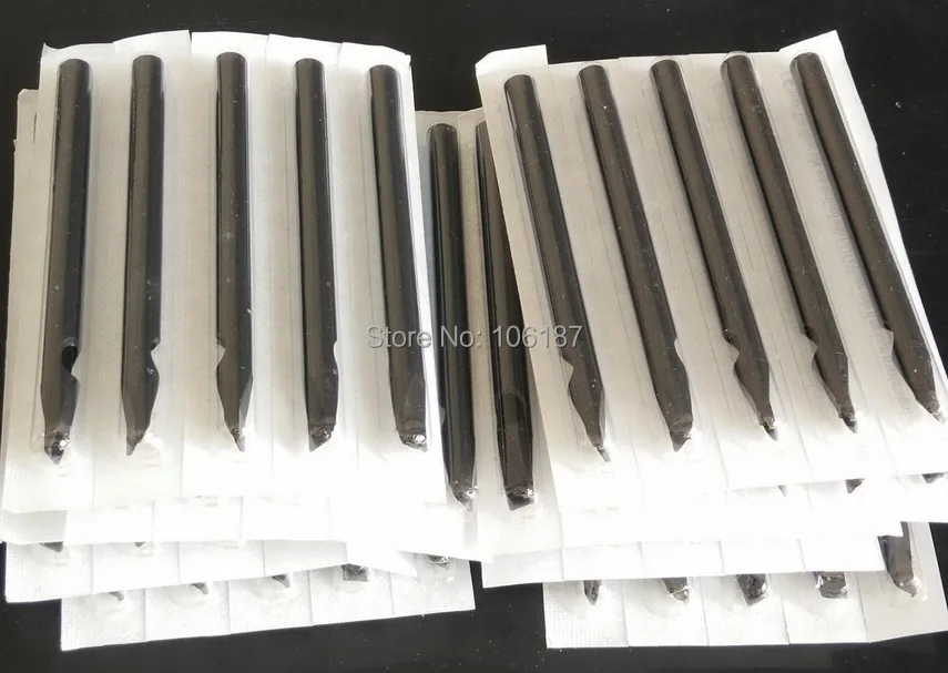 

100Pcs 5FT,7FT,9FT,11FT,13FT Mixed Size Disposable Tattoo Black LONG Tips Back Stem Sterilized Tattoo Tips nozzles