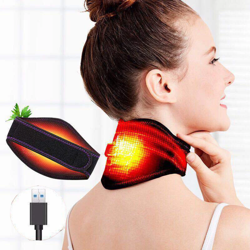 

USB Electric Hot Pack infrared Heating Moxibustion and Magnetotherapy Helps relieve neck pain neck numbness for Neck Care