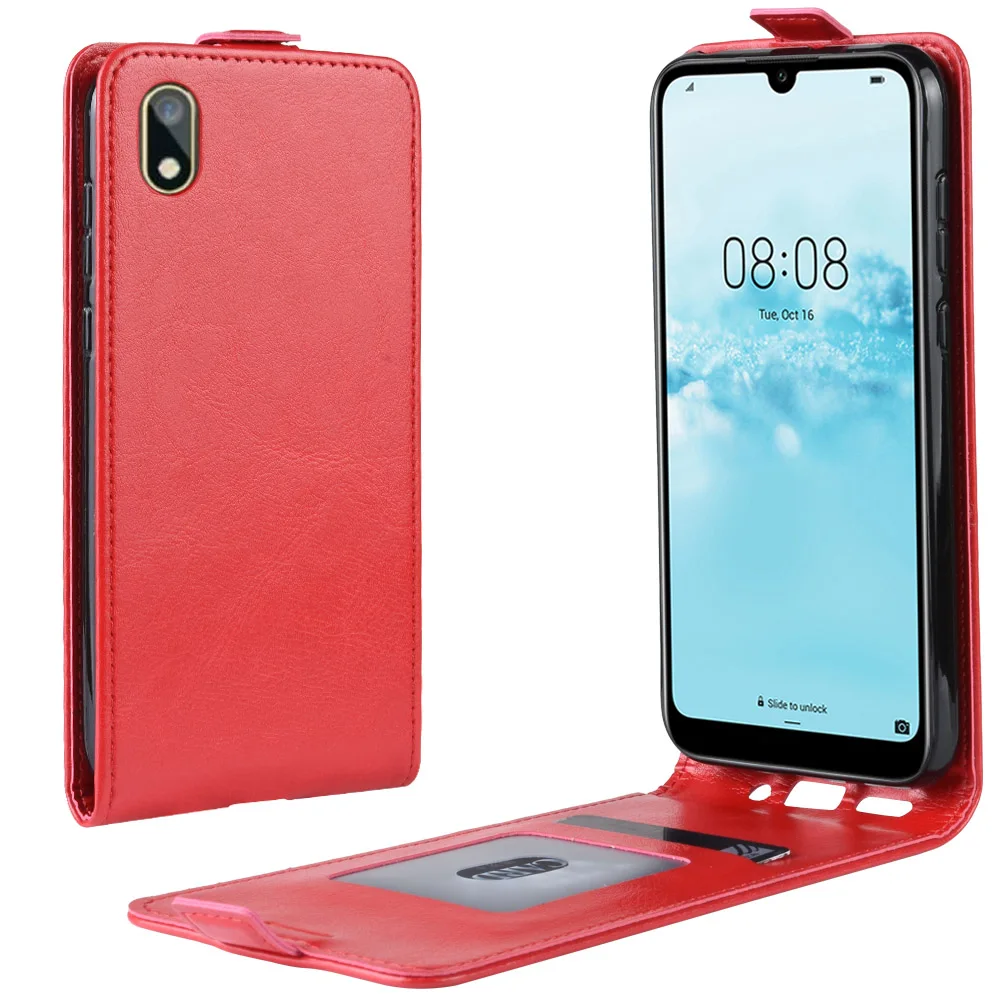 Retro Lên Xuống Da Điện Cho Huawei Y5 2019 Bao AMN-LX1 5.71 ''Đứng Bao Da Flip Cover Dành Cho Huawei Y5 2019 Túi Đựng Điện Thoại Trường Hợp 