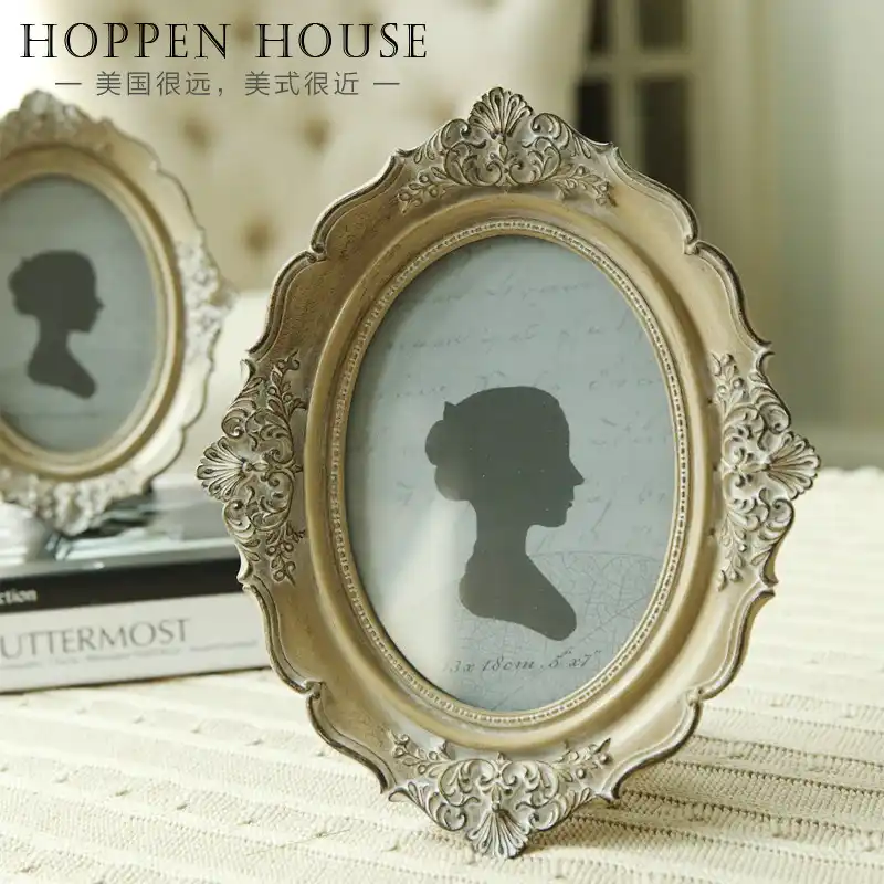 ヴィンテージフランスのファッションアメリカのレトロな仕上げオーバルプレートフォトフレーム額縁 Picture Frame Fashion Photo Framesphoto Frame Aliexpress