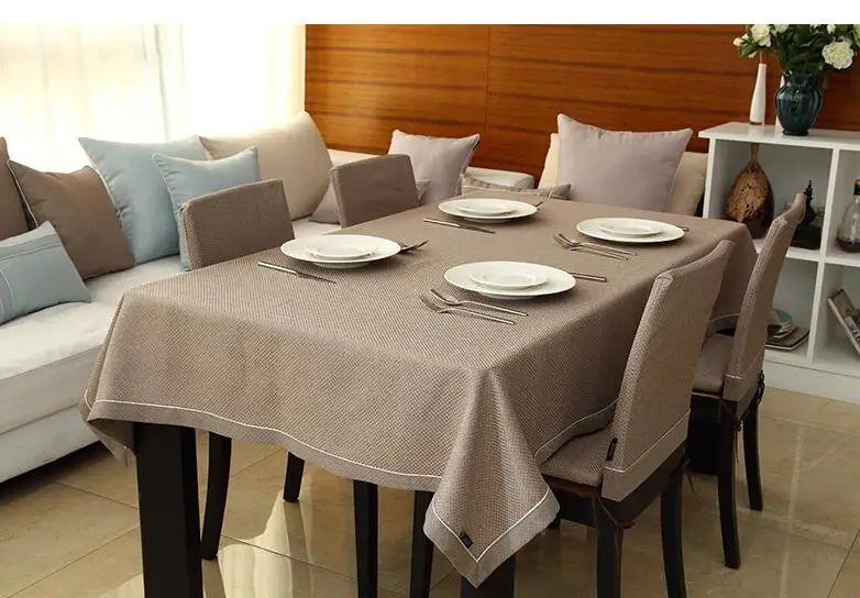 

Western modern minimalist solid color table cloth coffee tablecloth plaid fashion table cloth customize accept