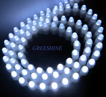

99Leds/99CM Non waterproof Silicon Tube Waterproof Auto Car LED Light Strip Side View Dip 5MM Round Chip 5meter/lot