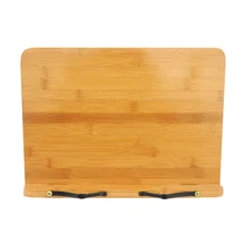 Подставка для поваренной книги держатель книги рецептов Регулируемый планшет подставка для чтения складные страницы фиксированная элегантная подложка кабинет натуральный бамбук