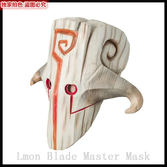  Free shipping Halloween Party Movie Dota 2 Mask Cosplay Juggernaut Mask Latex Halloween Costume Par