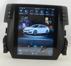 10,4 "tesla стиль вертикальный экран android 6,0 четырехъядерный 32G Автомобильный GPS Радио Навигация для Honda Civic 2016-2017