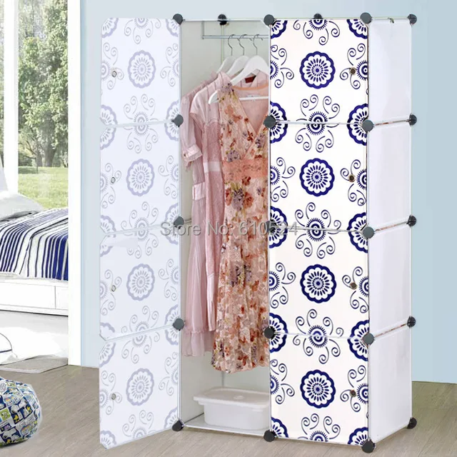 Blanc laiteux bleu et blanc porte armoire, De stockage organisateur ... Blanc laiteux bleu et blanc porte armoire, De stockage organisateur ...