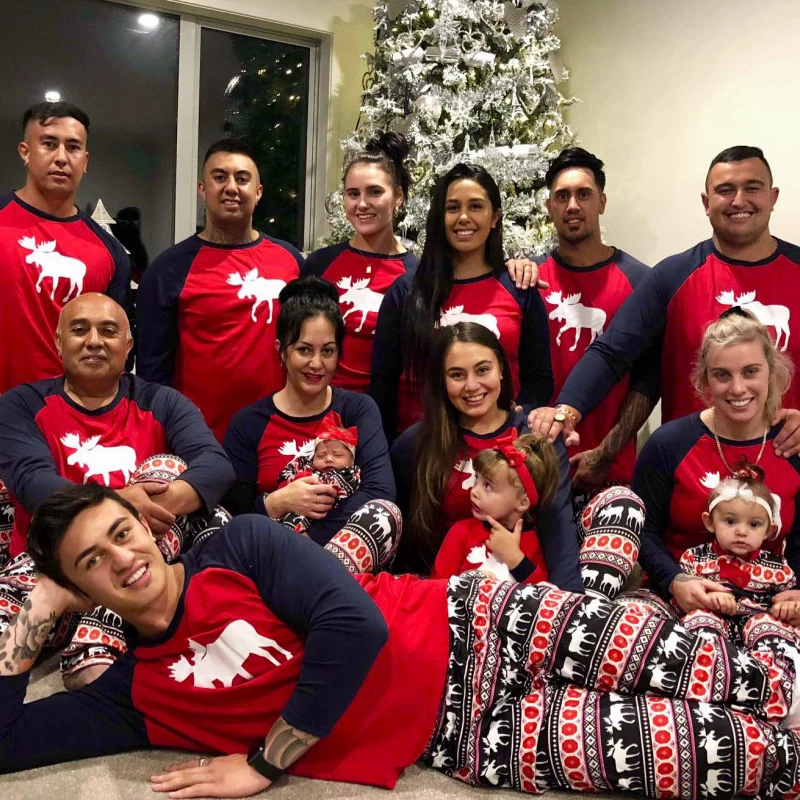

Dropshipping Family Christmas Pajamas Sets Adult Kids Girls Boy Mommy Sleepwear Mother Daughter Clothing Matching Family Outfits
