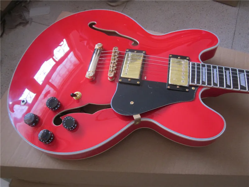 

Electric guitar/new hollow jazz guitar+red color+GUITAR IN CHINA