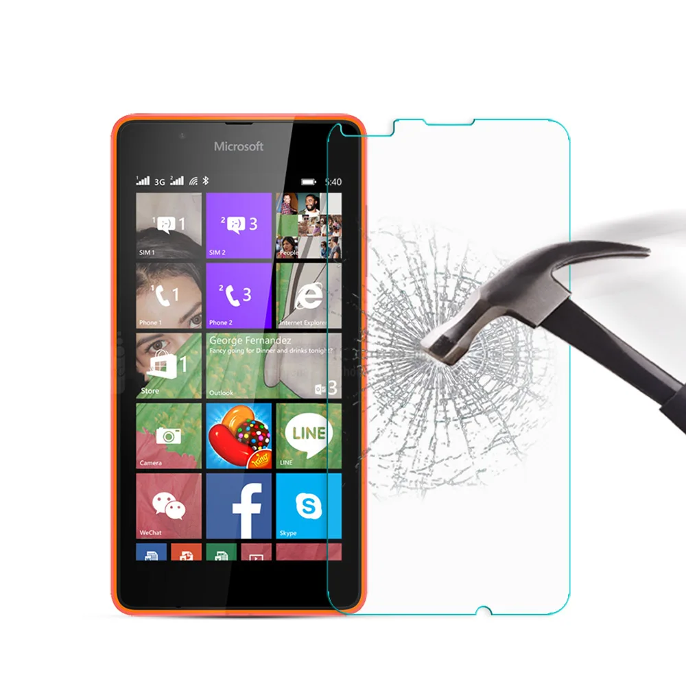 Закаленное стекло для Nokia Microsoft Lumia 540 Защитная пленка экрана телефона 540|tempered