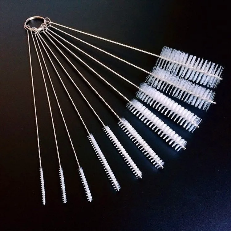 

10pcs set White Color Multi-Functional Tools Brush Spray Brush Pots Bottle small mouth cleaning brush fit for different size