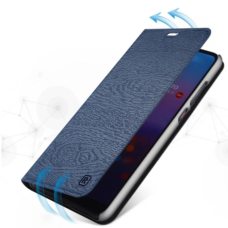 Кожаный чехол для Huawei P20 Lite роскошный флип в виде книги телефона (Nova 3E) полный
