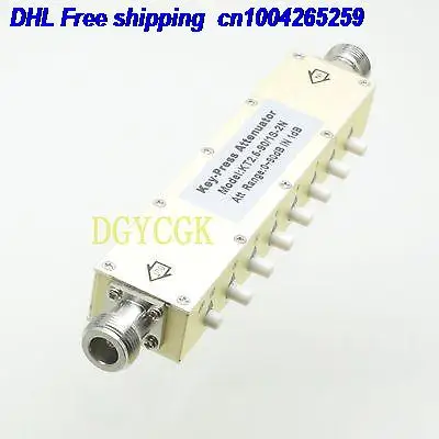 

DHL 5pcs Adjustable Variable ADJ Attenuator N 5W 0-90dBi DC-2.5GHZ 50ohm RF Coaxial 8-key Attenuator 22ra