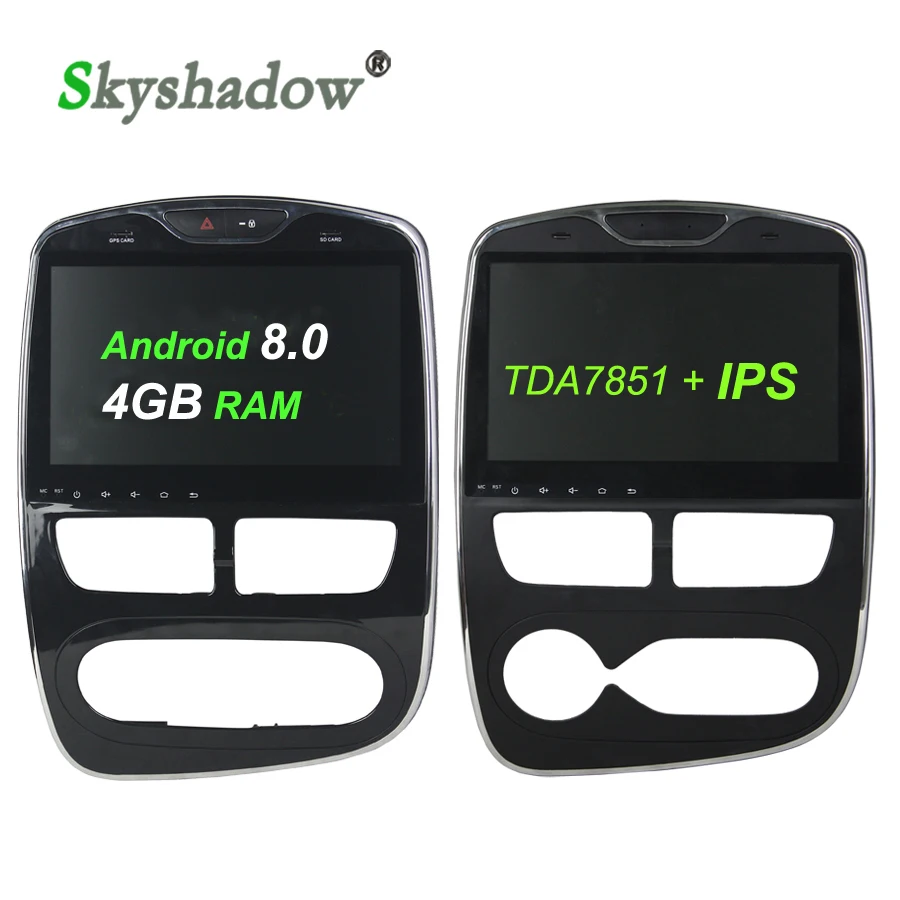 Excellent DSP TDA7851 IPS Android 9.0 4GB + 32GB + 8 Core Car DVD Player RDS Radio GPS Map wifi Bluetooth 4.0 For Renault Clio 2013 - 2017 0