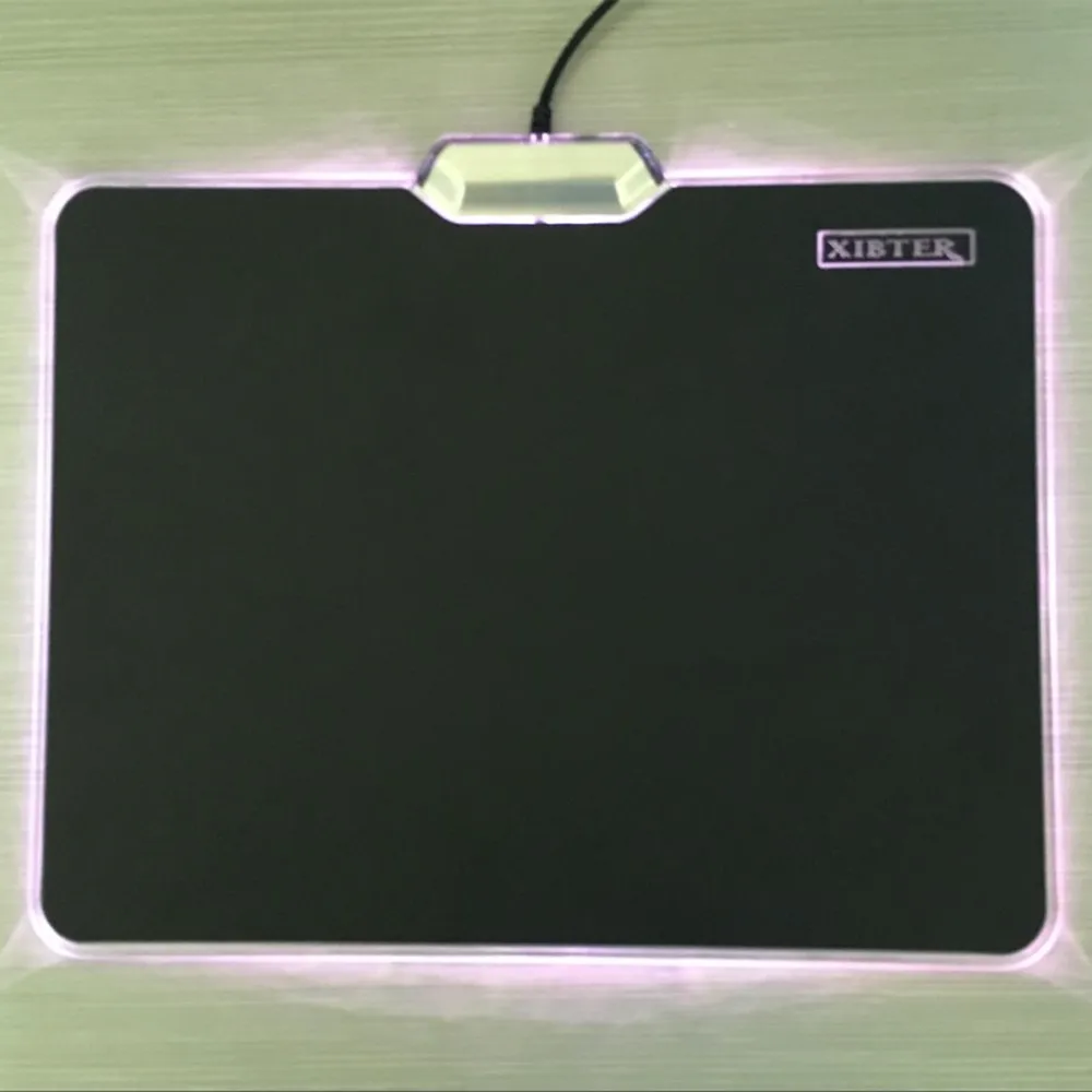 Black Matte Surface USB Mouse Pad Gamer Gaming Lighting Mousepad Support Custom Dota Mice Mat With