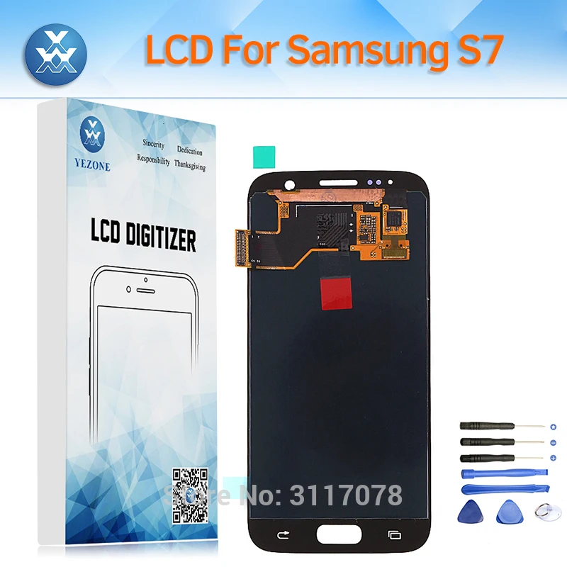 Тестирование AMOLED ЖК-дисплей для samsung Galaxy S7 G930 G930F Экран сенсорный дигитайзер
